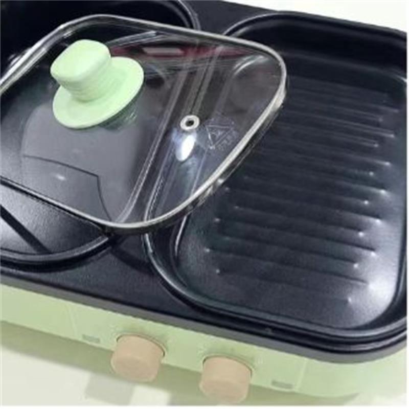 Camping Cooking Hot Plate - 다기능 전기 핫팟 쿠커, 끓이기, 튀기기