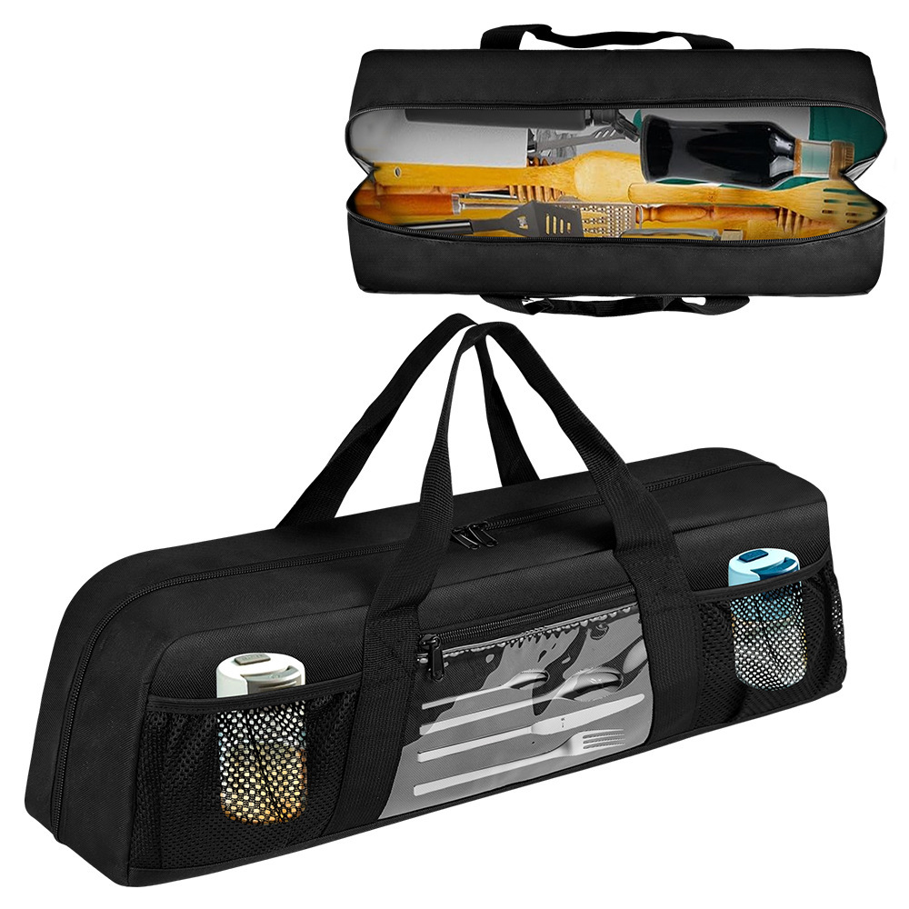 Camping Cooking Utensil Bag - 내구성 있는 바베큐 도구 보관 가방,