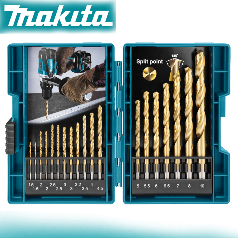 Mess Kit Titanium - Makita D-67527 HSS TiN 금속 트위스트