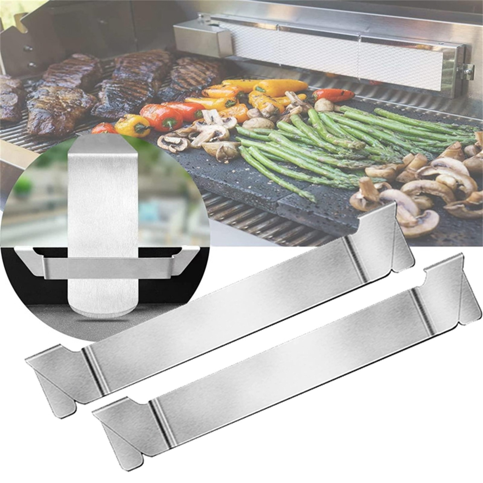 Camping Cooking Flat Top - 그리들 주걱 홀더 스틸 바베큐 도구