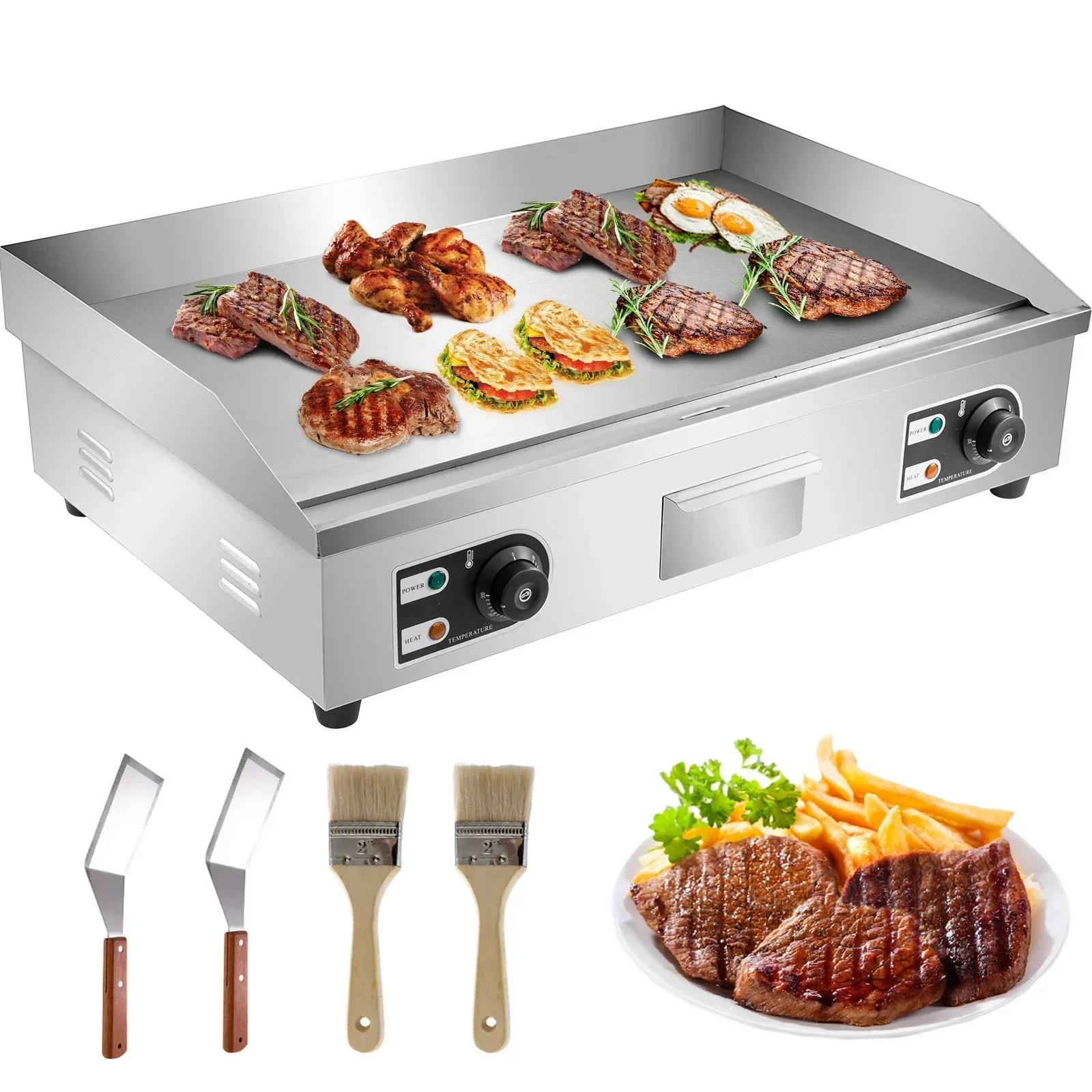 Camping Cooking Flat Top - 야외 캠핑 요리를위한 서랍 스테인레스 스틸