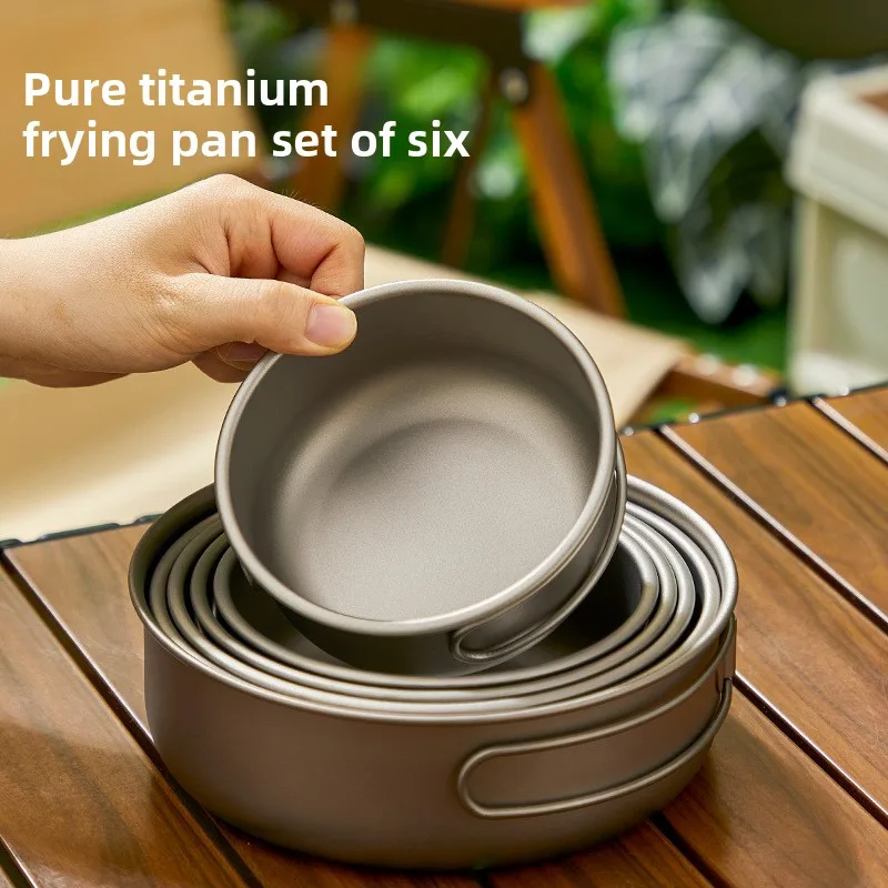 Mess Kit Titanium - 티타늄 야외 냄비 세트 피크닉 캠핑