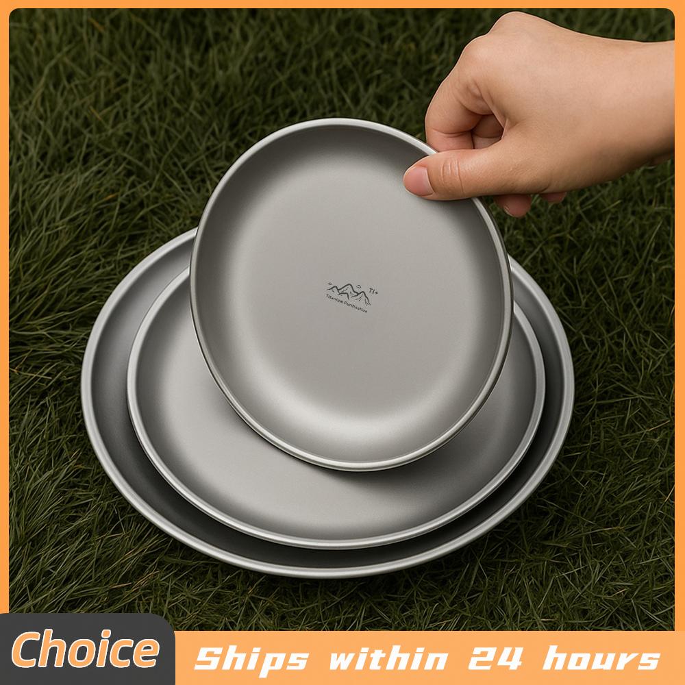Mess Kit Titanium - 휴대용 티타늄 정제 스테인리스 스틸 플레이트