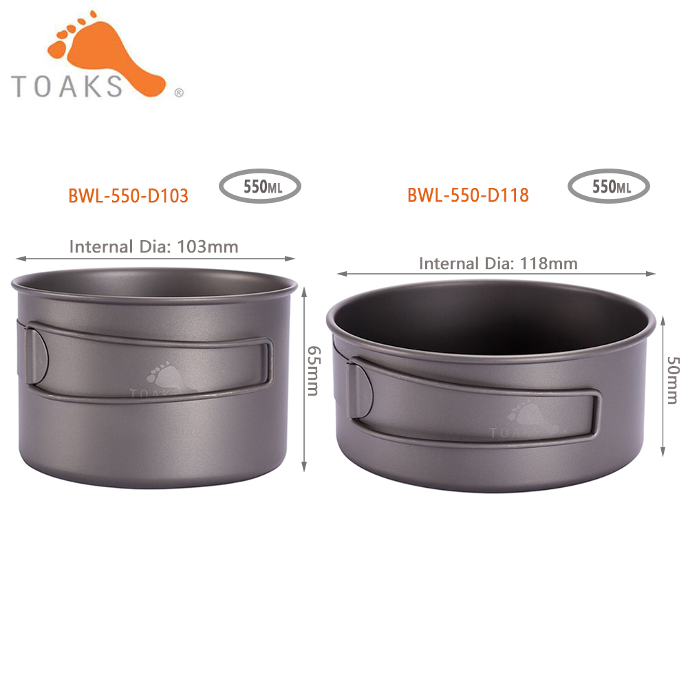TOAKS BWL-550 티타늄 Bowl 와 접는 핸들 - Mess Kit Titanium 리뷰 및 가격