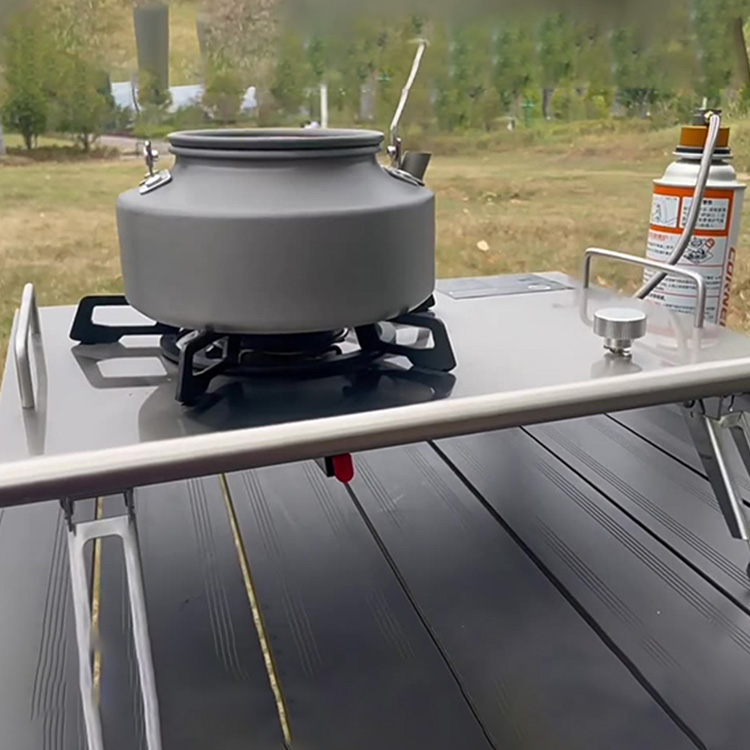야외용 휴대용 테이블 내장형 이중 목적 접이식 테이블탑 - Camping Cooking Top 리뷰 및 가격