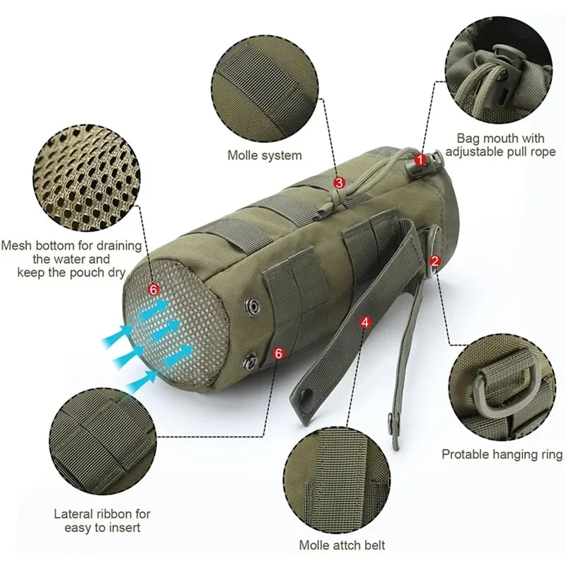 전술 Molle 물병 가방 파우치 홀더 야외 여행 캠핑 - Camping Cooking Bag 리뷰 및 가격