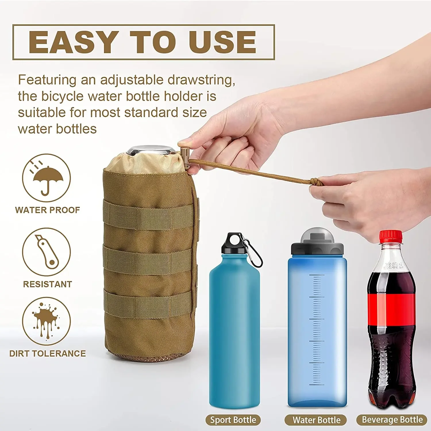 전술 Molle 물병 가방 파우치 홀더 야외 여행 캠핑 - Camping Cooking Bag 리뷰 및 가격