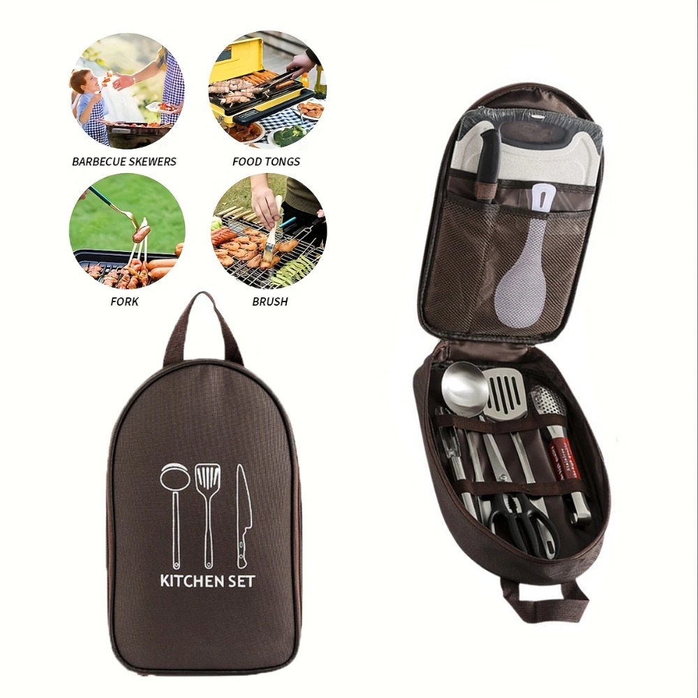 휴대용 야외 조리 가방 캠핑 보관 가방 휴대용 여행용기 - Camping Cooking Utensil Bag 리뷰 및 가격