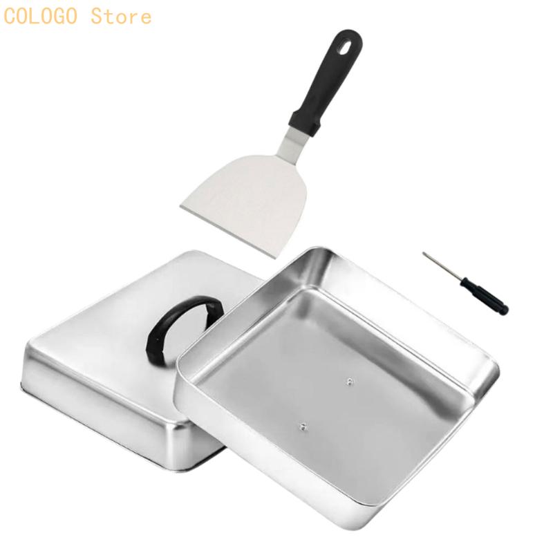 평평한 조리 및 밀폐된 따뜻한 음식 사용을 위한 사각  - Camping Cooking Flat Top 리뷰 및 가격
