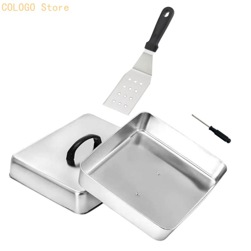 평평한 조리 및 밀폐된 따뜻한 음식 사용을 위한 사각  - Camping Cooking Flat Top 리뷰 및 가격