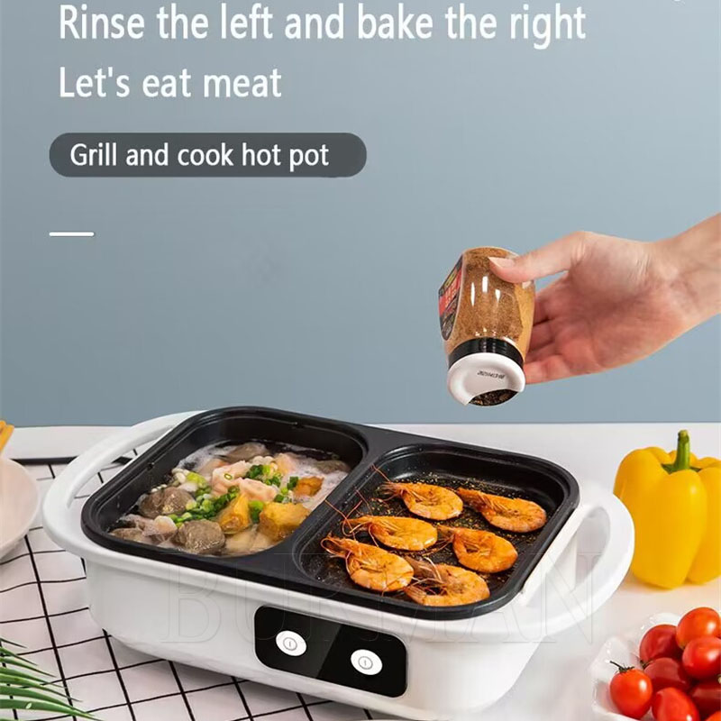 다기능 전기 핫팟 쿠커, 끓이기, 튀기기 2 in 1  - Camping Cooking Hot Plate 리뷰 및 가격