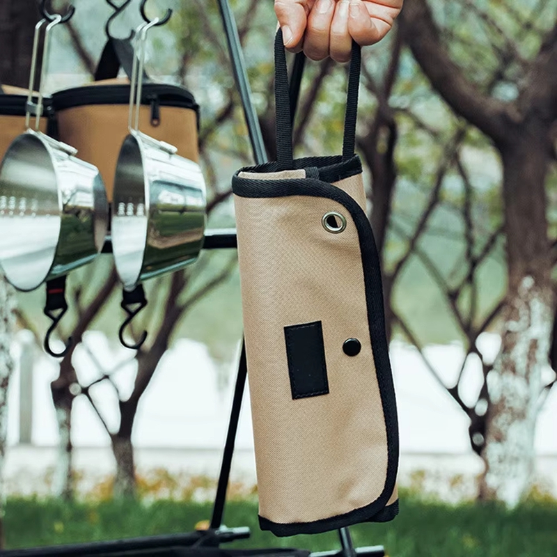 휴대용 야외 식기 보관 가방 스테인레스 스틸 식기 걸이 - Camping Cooking Utensil Bag 리뷰 및 가격