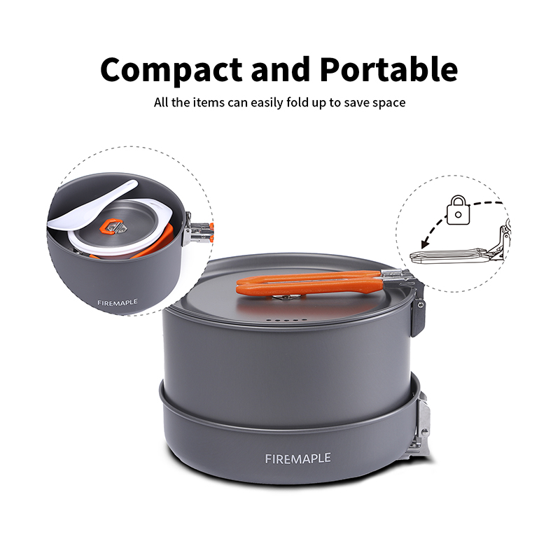 파이어 메이플 4-5인용 조리기구 세트, 냄비 프라이팬 - Camping Cooking Set For 4 리뷰 및 가격