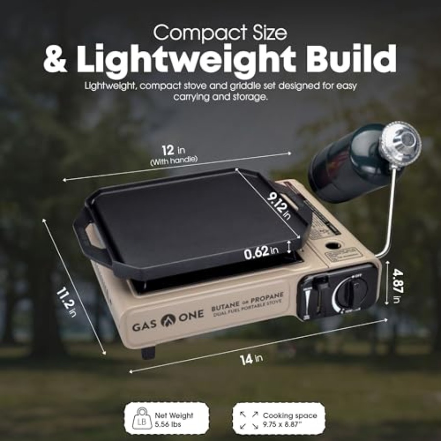 GasOne GS-3400P-KIT 프로판 또는 부탄  - Camping Cooking Flat Top 리뷰 및 가격