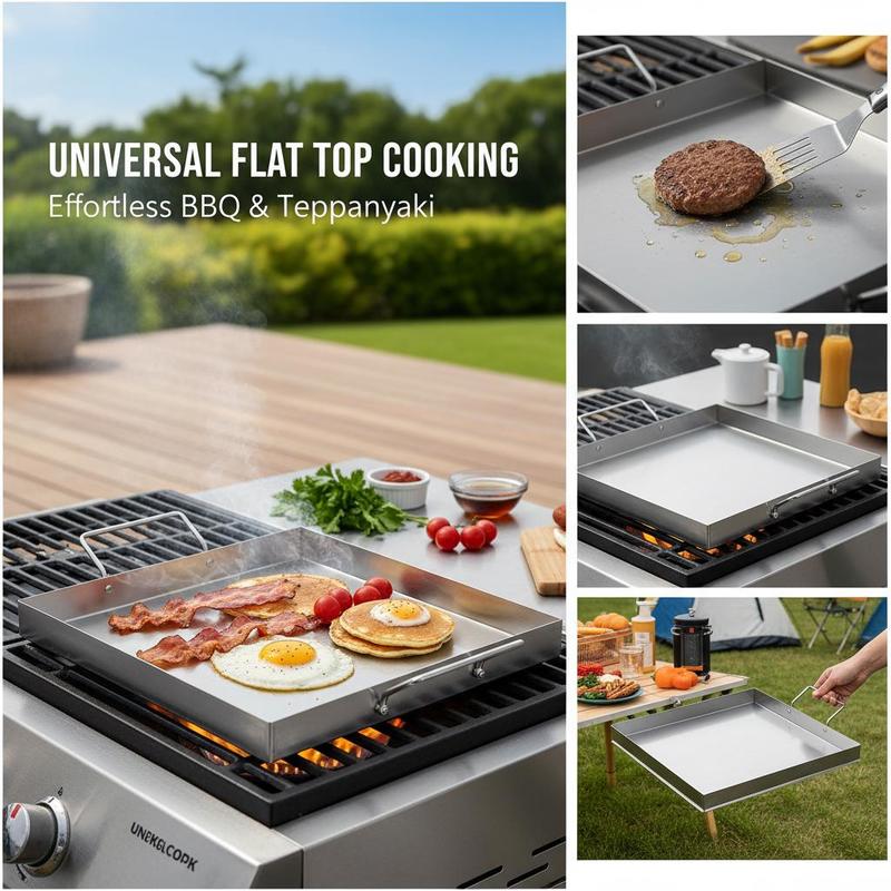 범용 플랫탑 그리들 18x16인치 캠핑, 테일게이팅 파 - Camping Cooking Disc 리뷰 및 가격