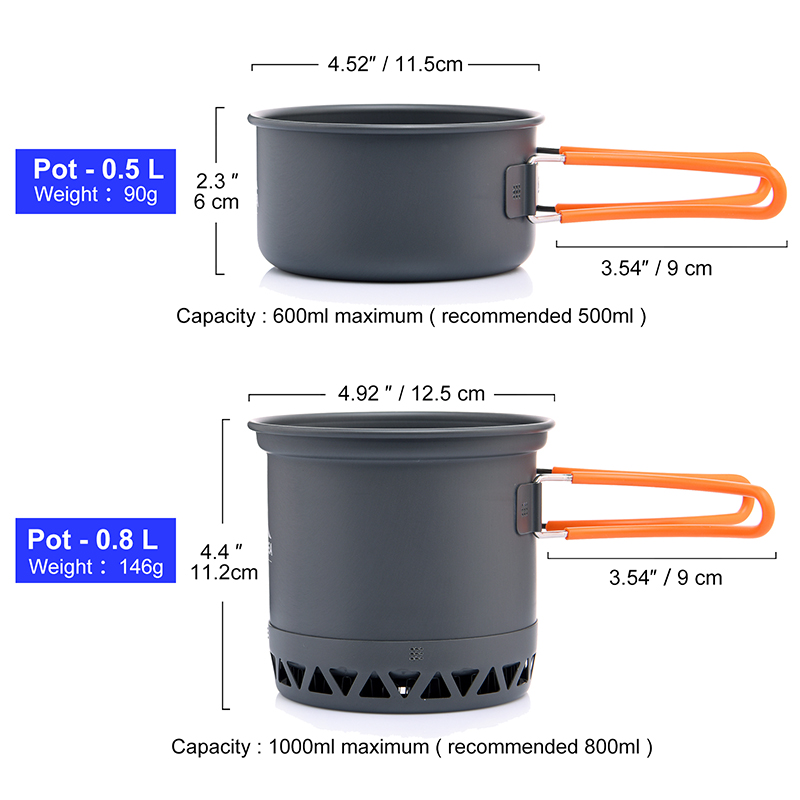 Widesea 휴대용 캠핑 조리기구 세트 알루미늄 1. - Camping Cooking Set For 4 리뷰 및 가격