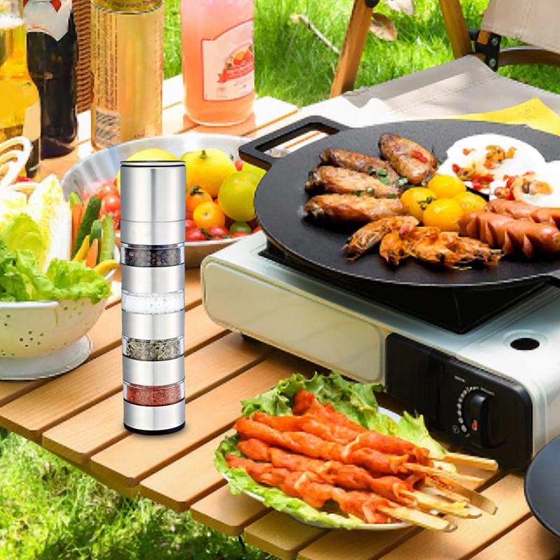 여행 조미료 용기 고추 분쇄기 야외 요리 캠핑 여행을위 - Camping Cooking Set For 4 리뷰 및 가격