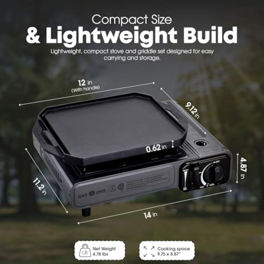 GasOne GS-1000G-KIT 부탄 가스 스토브( - Camping Cooking Flat Top 리뷰 및 가격
