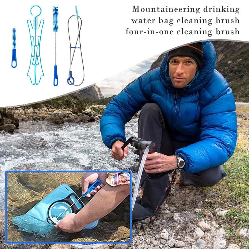 물 수화 방광 청소 브러시 ​​키트 플라스틱 야외 식수 - Camping Cooking Utensil Bag 리뷰 및 가격