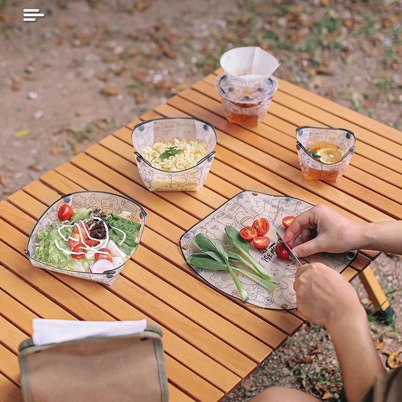 야외 경량 접이식 식기 휴대용 그릇 디너 플레이트, 커 - Camping Cooking Disc 리뷰 및 가격