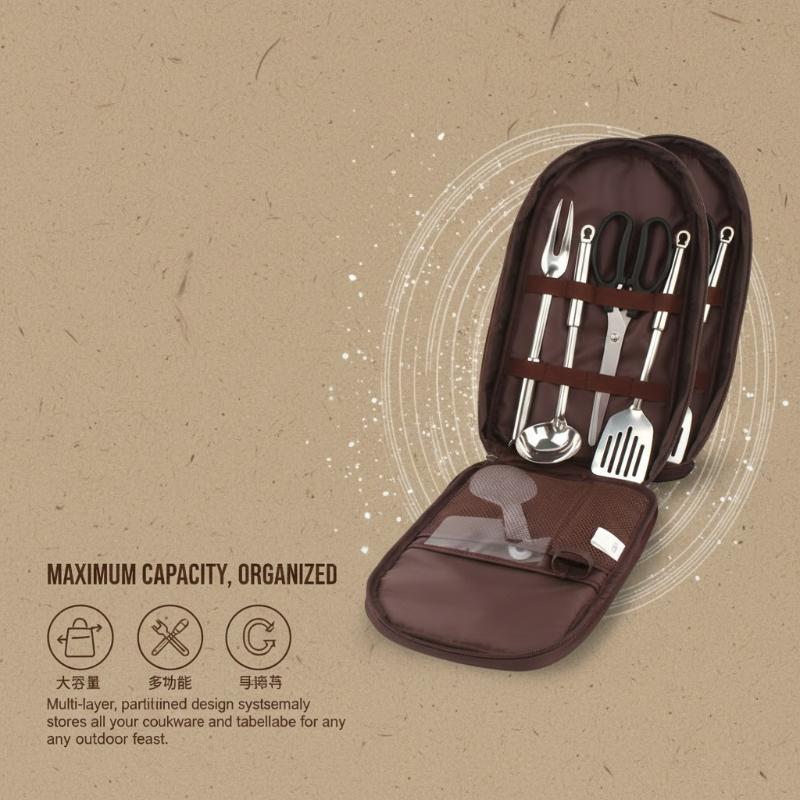 야외 요리 가방 캠핑 보관 가방 휴대용 조리기구 정리함 - Camping Cooking Utensil Bag 리뷰 및 가격