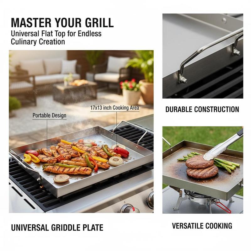 직사각형 평면 상판 17x13인치 캠핑, 테일게이팅 파 - Camping Cooking Flat Top 리뷰 및 가격