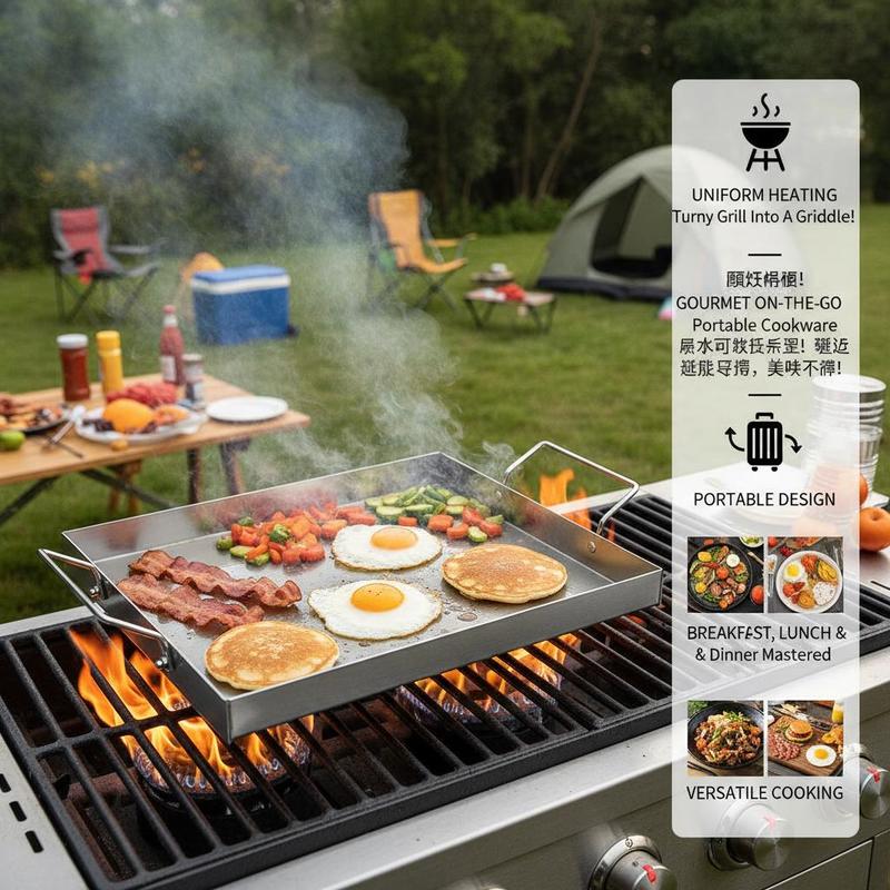 직사각형 평면 상판 17x13인치 캠핑, 테일게이팅 파 - Camping Cooking Flat Top 리뷰 및 가격