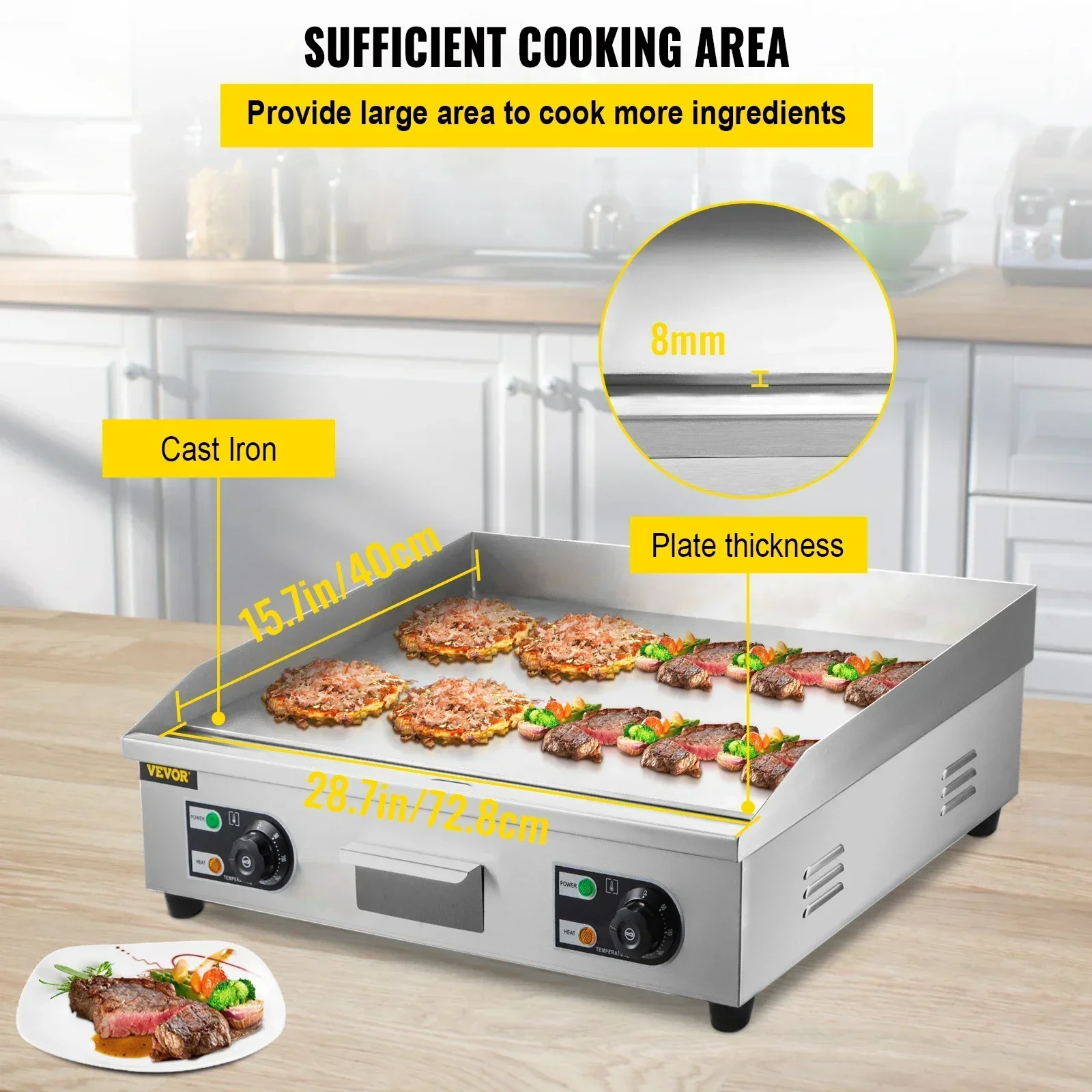 야외 캠핑 요리를위한 서랍 스테인레스 스틸 플랫 탑 그 - Camping Cooking Flat Top 리뷰 및 가격
