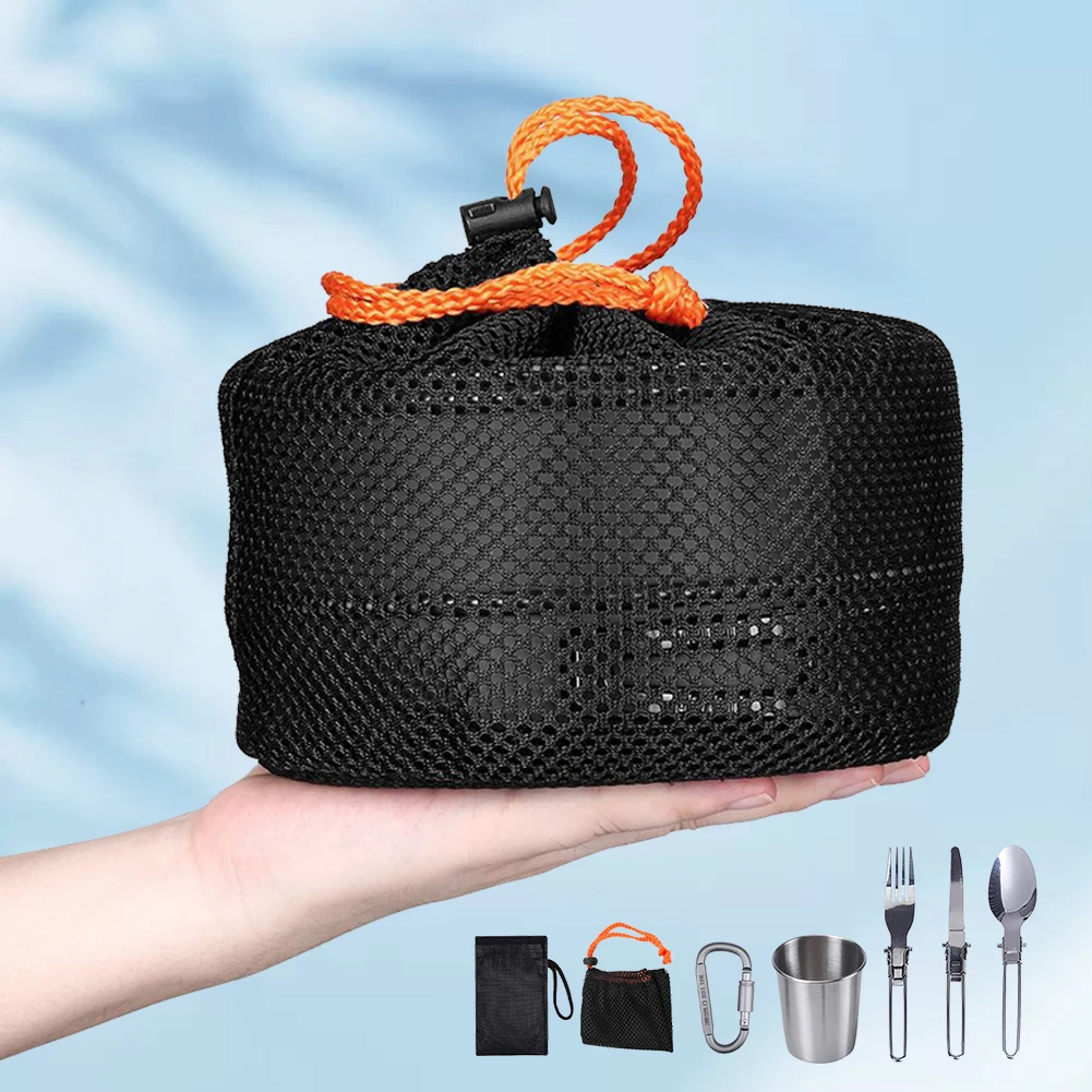 캠핑 조리기구 세트 주전자 냄비 프라이팬 휴대용 접이식 - Camping Cooking Set For 4 리뷰 및 가격