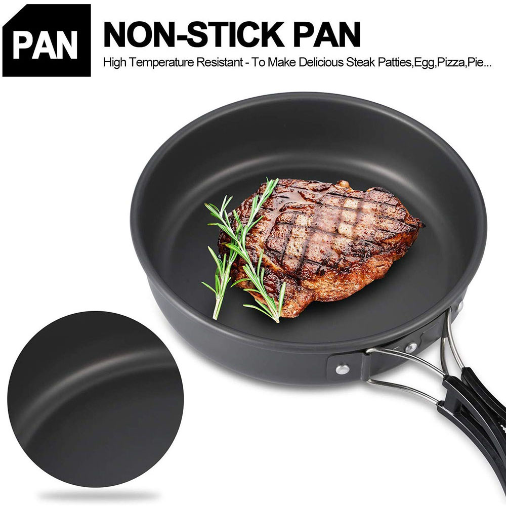 알루미늄 합금 소재로 제작된 야외 캠핑 조리기구 세트, - Camping Cooking Set For 4 리뷰 및 가격