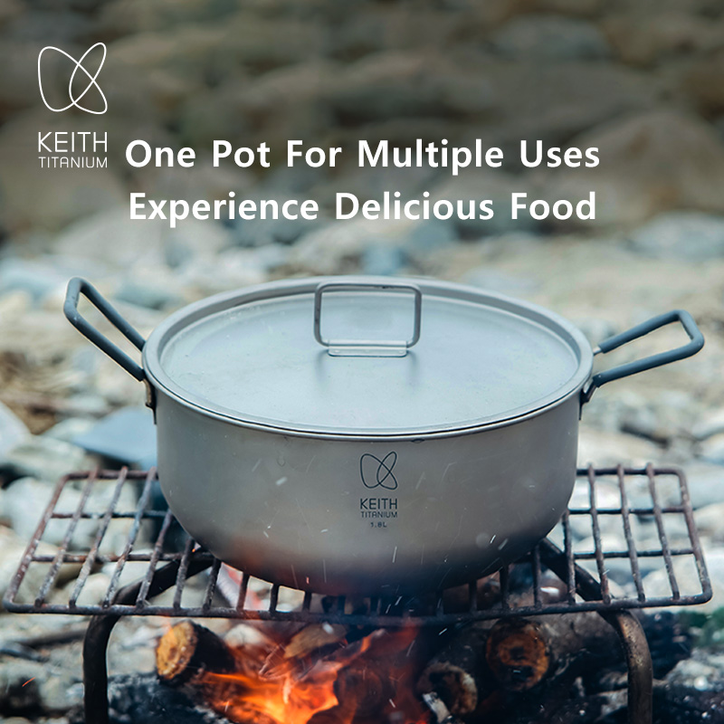 KEITH 1.8L 순수 티타늄 요리 냄비 휴대용 캠핑 - Camping Cooking Bag 리뷰 및 가격