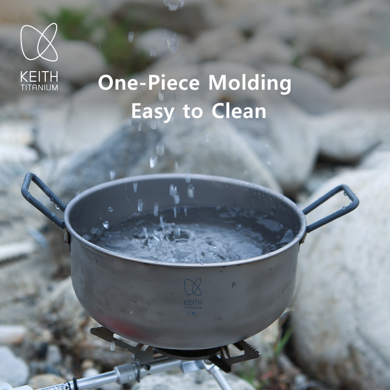 KEITH 1.8L 순수 티타늄 요리 냄비 휴대용 캠핑 - Camping Cooking Bag 리뷰 및 가격