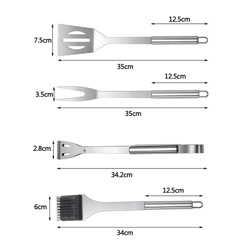 스테인리스 스틸 바베큐 용품 세트, 휴대용 바베큐 그릴 - Camping Cooking Utensil Bag 리뷰 및 가격