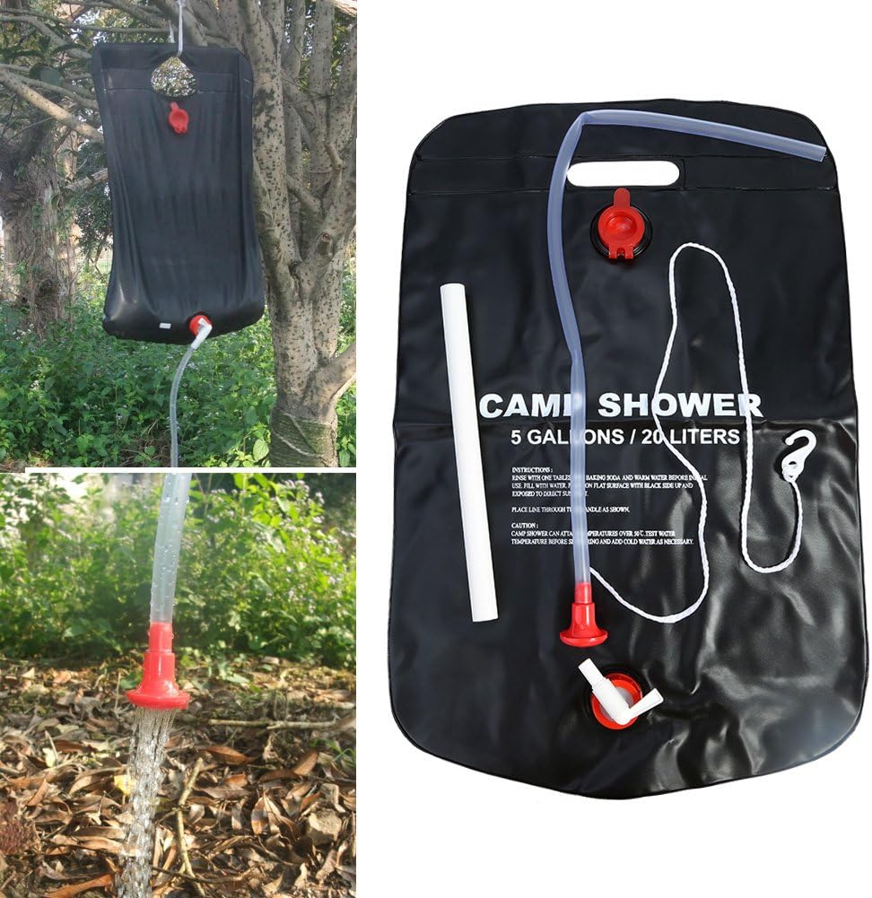 20L 태양열 샤워백 휴대용 캠핑 샤워 세트 (하이킹/ - Camping Cooking Bag 리뷰 및 가격