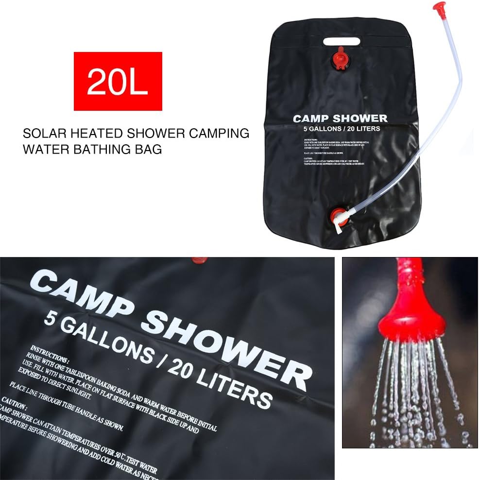 20L 태양열 샤워백 휴대용 캠핑 샤워 세트 (하이킹/ - Camping Cooking Bag 리뷰 및 가격