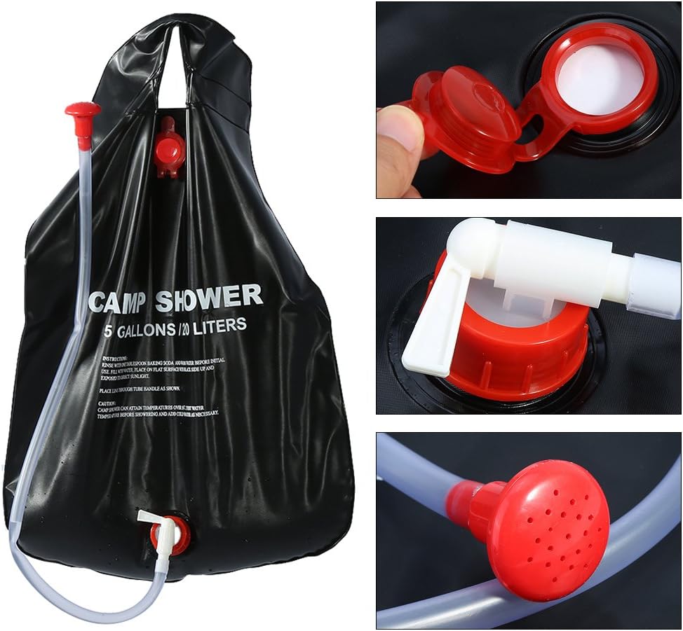 20L 태양열 샤워백 휴대용 캠핑 샤워 세트 (하이킹/ - Camping Cooking Bag 리뷰 및 가격